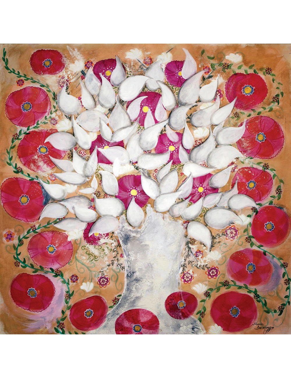 Esarfa matase Copacul Vietii