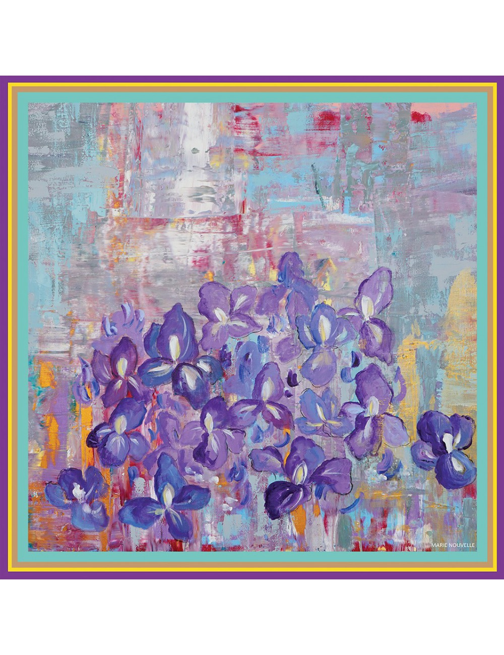 Esarfa matase Irises