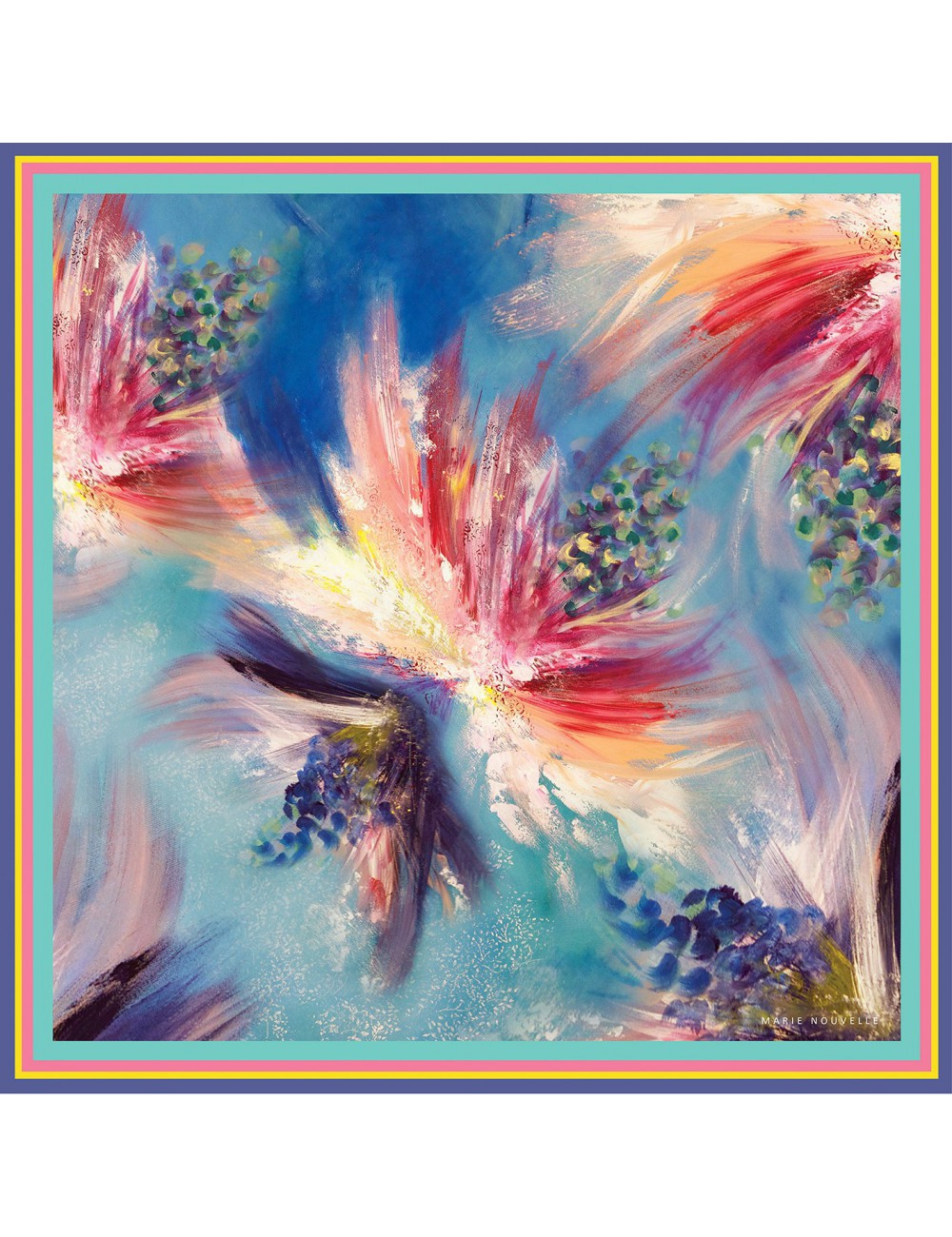 Flowers Whispers silk Scarf