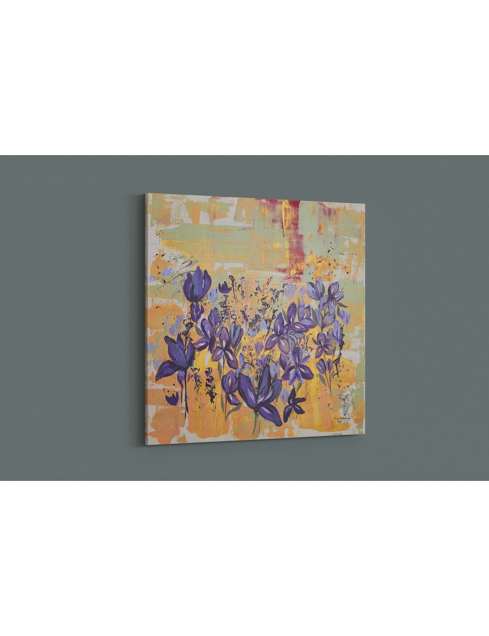 Irises in the Field Print canvas