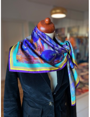 Esarfa matase Irises