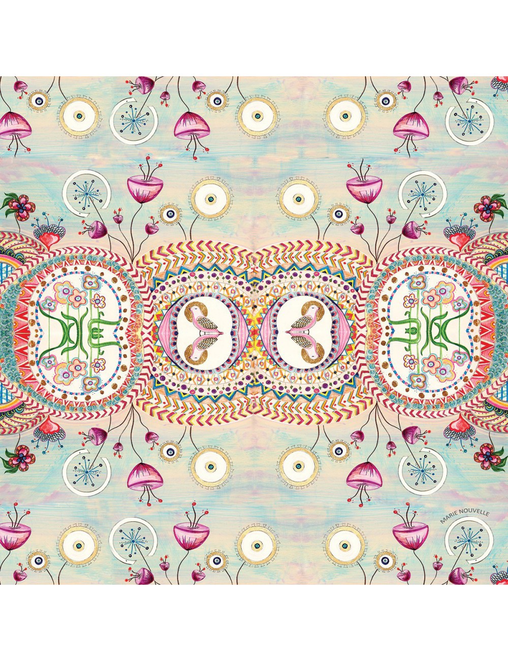 Esarfa de mtase Dealurile Vesele