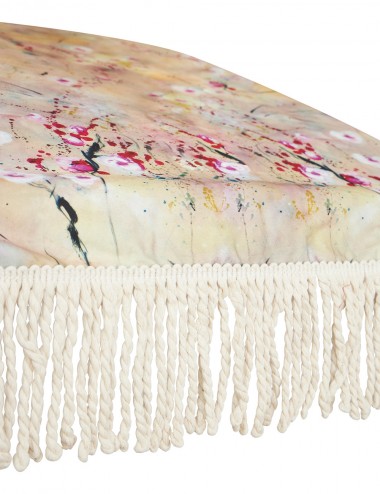 fringed beach umbrella