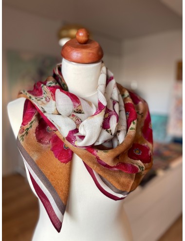 Tree of Life wool Scarf 90 cm