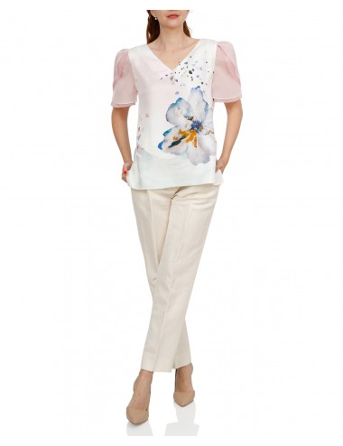 Blue Touch Watercolour Blouse