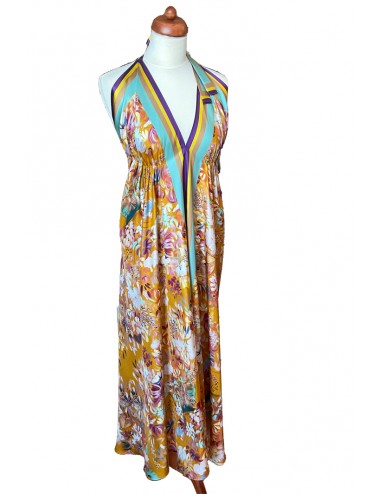 Blooming Life long silk Dress