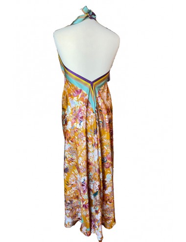 Blooming Life long silk Dress