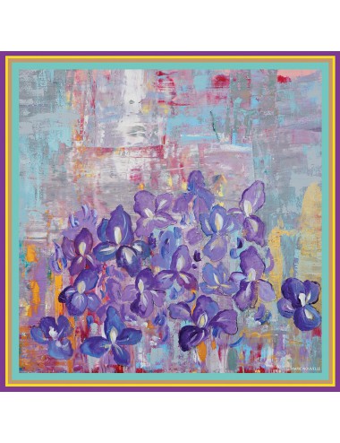 Irises silk Scarf