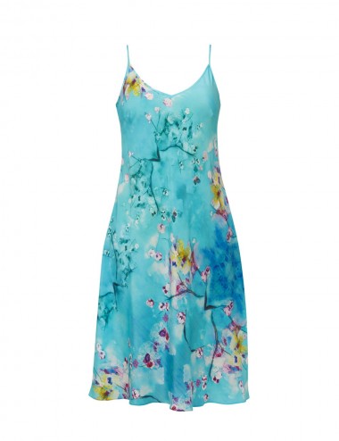 Blossom silk slip on Dress
