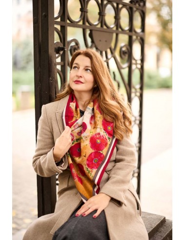 Tree of Life wool Scarf 90 cm