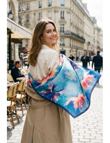 Flowers Whispers Silk Scarf