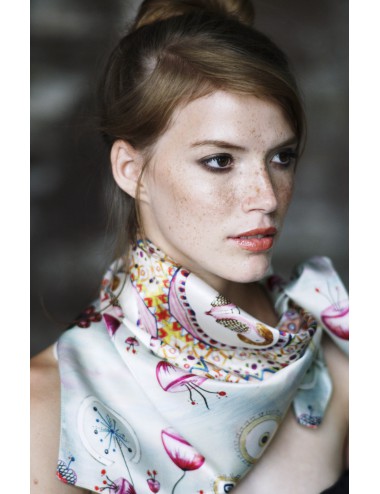 Happy Hills silk Scarf